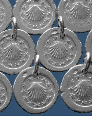 Médaille en argent Coquille St Jacques en argent