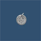 Médaille frappée en argent Ichthus - P30 - 15mm - Hélène et Constantin - Atelier Piéchaud