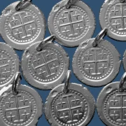 Médaille Croix de Jérusalem en argent