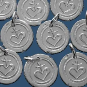 Médaille Sacré-Cœur stylisé en argent