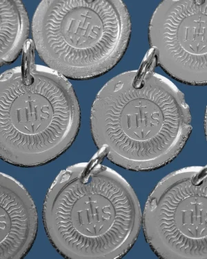 Médaille en argent Blason de la Compagnie de Jésus