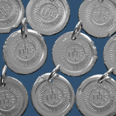 Médaille en argent Blason de la Compagnie de Jésus
