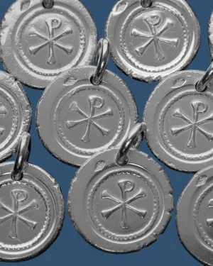Médaille chrisme argent de Constantin