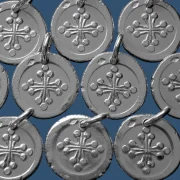 Médaille Croix pommelée en argent