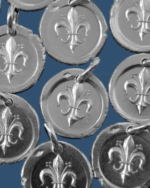 Médaille en argent Fleur de Lys