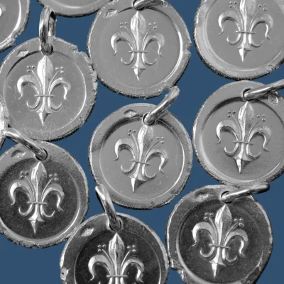 Médaille en argent Fleur de Lys