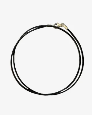 Cordon en Cuir noir de qualité supérieure