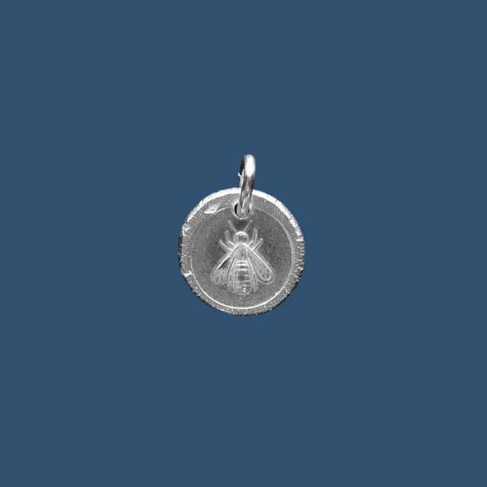 Médaille frappée en argent Abeille – P44 – 15mm