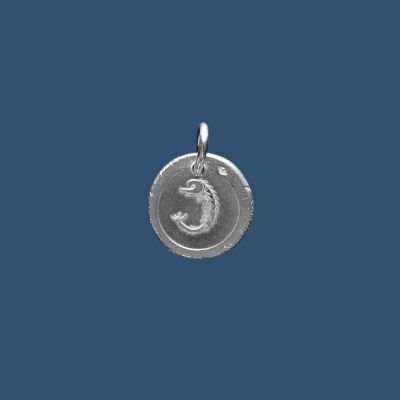 Médaille frappée en argent Dauphin – P49 – 15mm