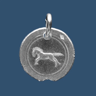Médaille en argent Cheval au galop