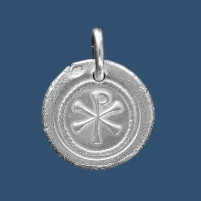 Médaille chrisme argent de Constantin