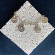 Bracelet médailles personnalisé en argent