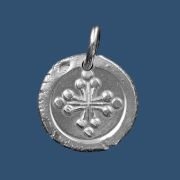 Médaille Croix pommelée en argent