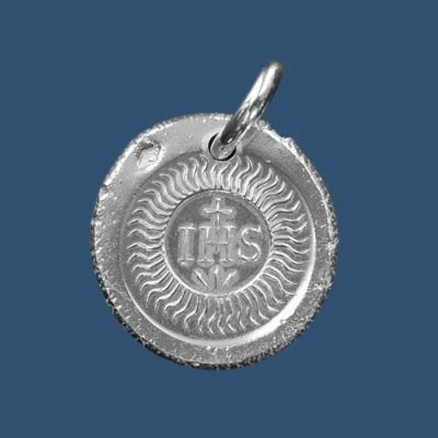 Médaille en argent Blason de la Compagnie de Jésus