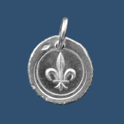 Médaille Fleur de Lys en argent