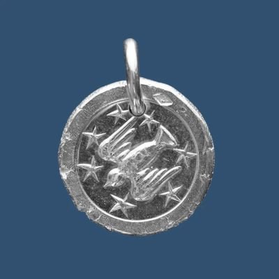 Médaille en argent Colombe et sept étoiles